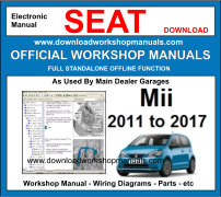 Seat Mii Service Repair Workshop Manual Download